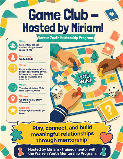 game club flyer